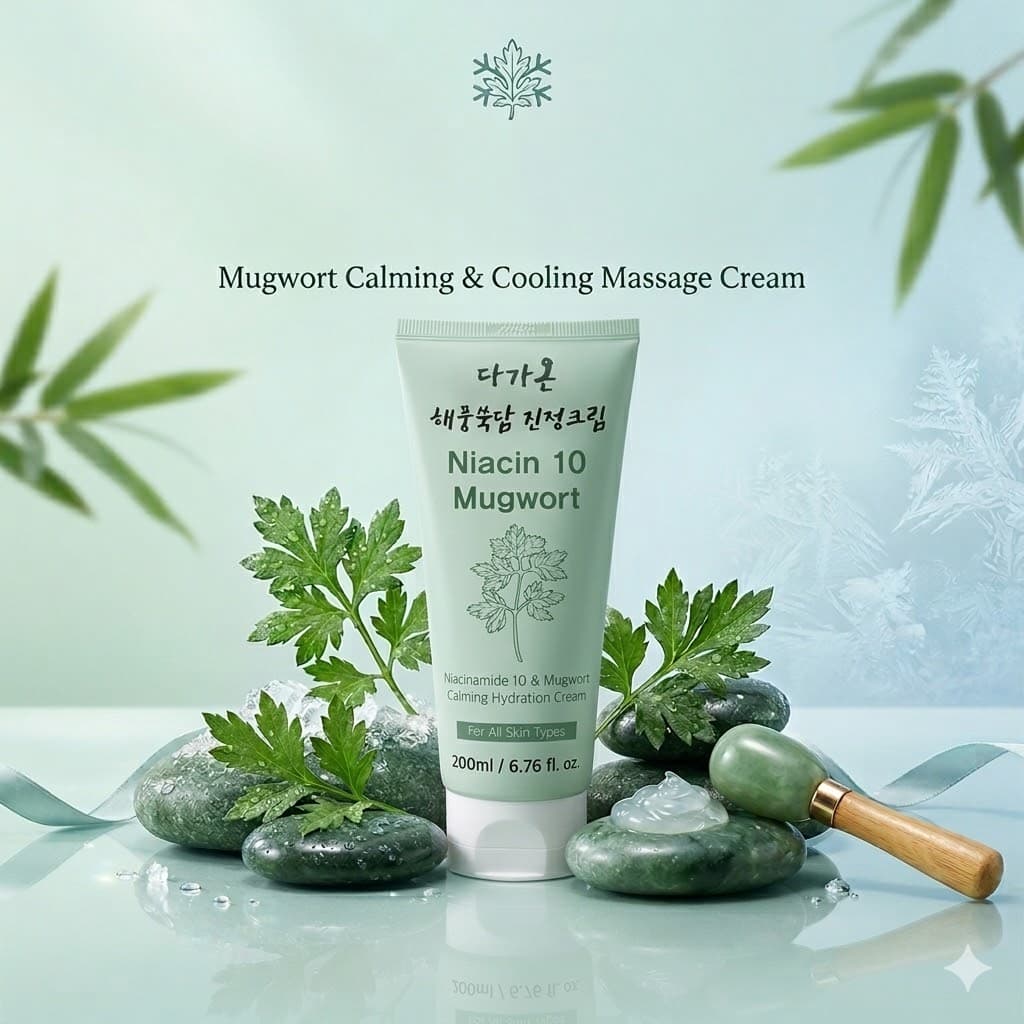 해풍쑥담 마사지 크림 200ml / 수분진정 주름개선기능성 - 1
